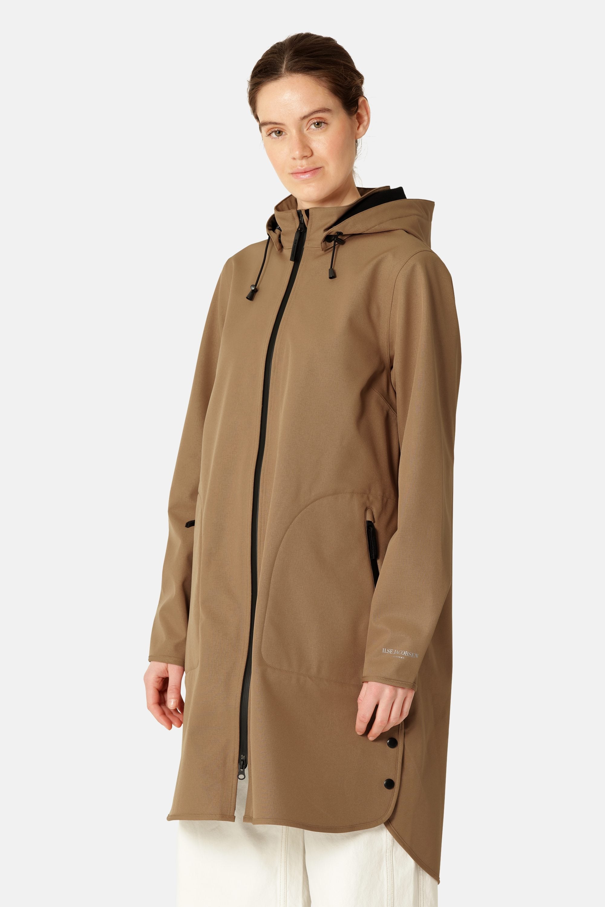 Softshell Regnjakke A-form - Mocca